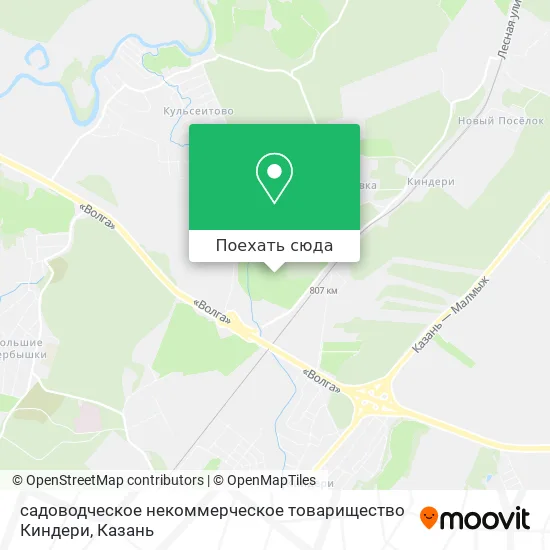Карта садоводческое некоммерческое товарищество Киндери