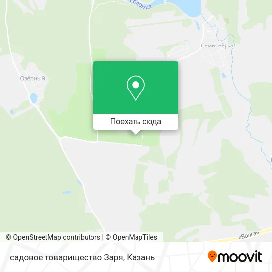 Карта садовое товарищество Заря
