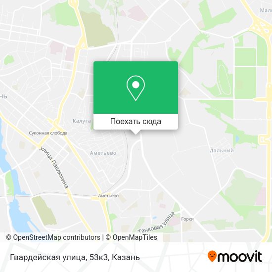 Карта Гвардейская улица, 53к3