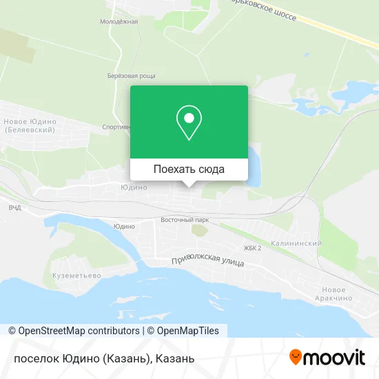 Карта поселок Юдино (Казань)