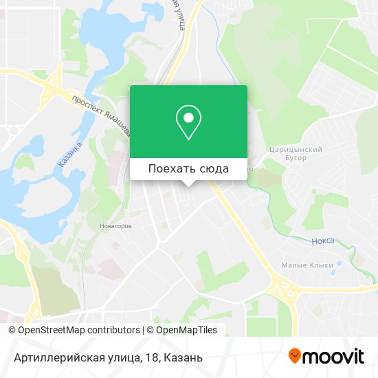 Карта Артиллерийская улица, 18