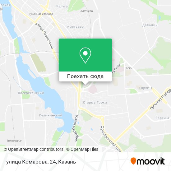 Карта улица Комарова, 24