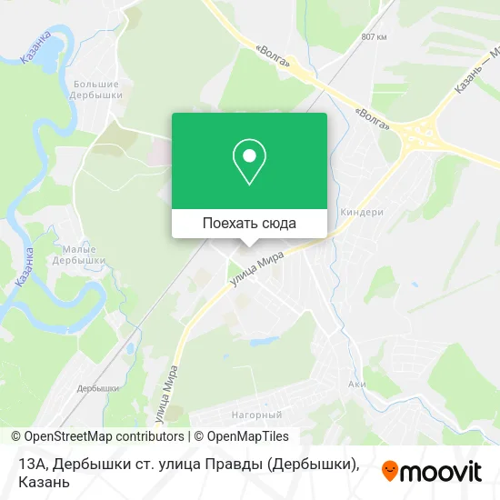 Карта 13А, Дербышки ст. улица Правды