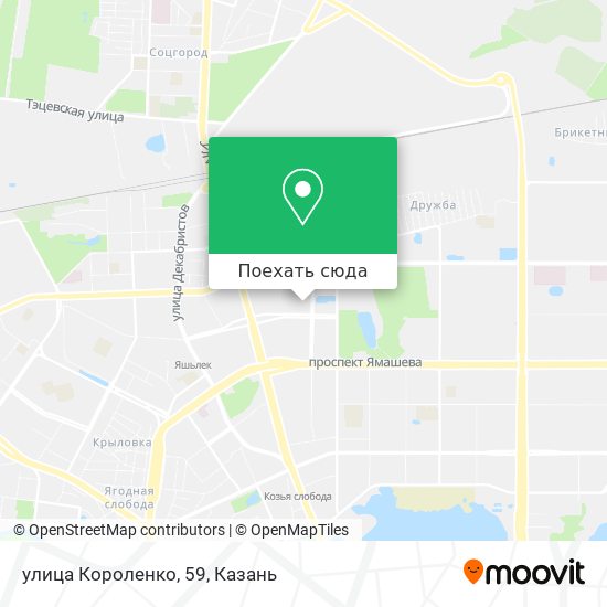 Карта улица Короленко, 59