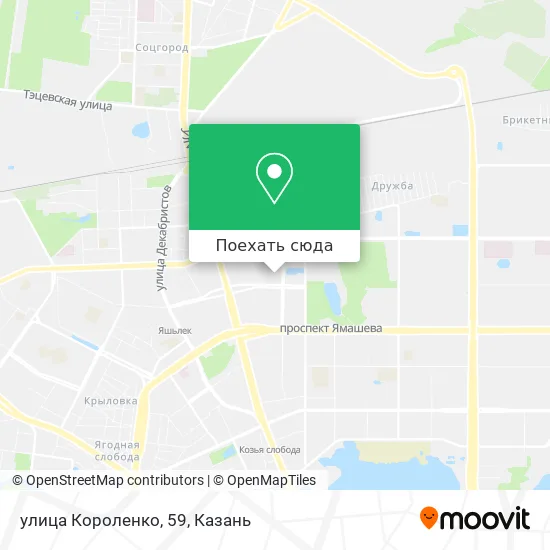 Карта улица Короленко, 59