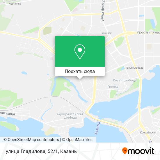 Карта улица Гладилова, 52/1
