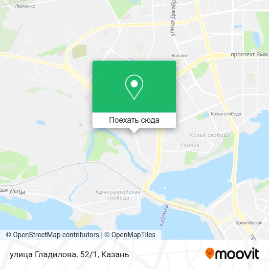 Карта улица Гладилова, 52/1