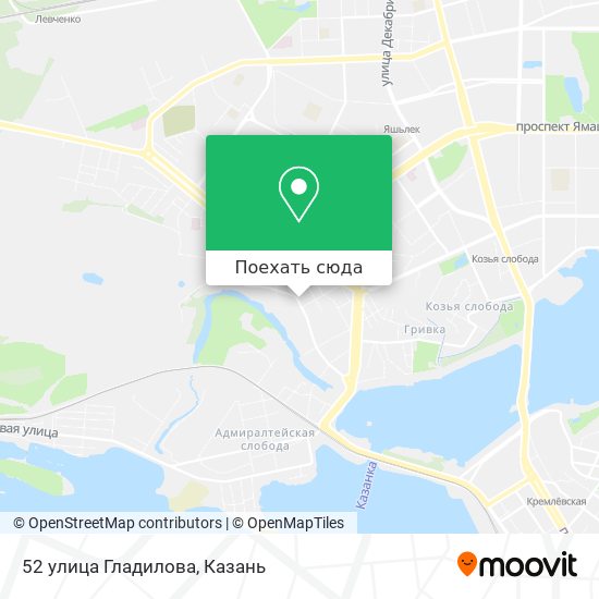 Карта 52 улица Гладилова