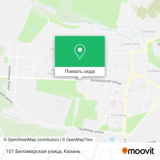 Карта 101 Беломорская улица