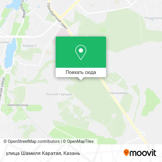 Карта улица Шамиля Каратая
