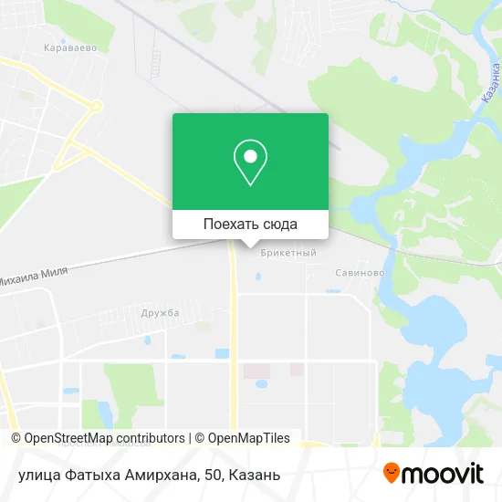 Карта улица Фатыха Амирхана, 50