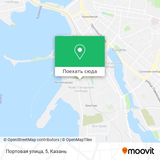 Карта Портовая улица, 5