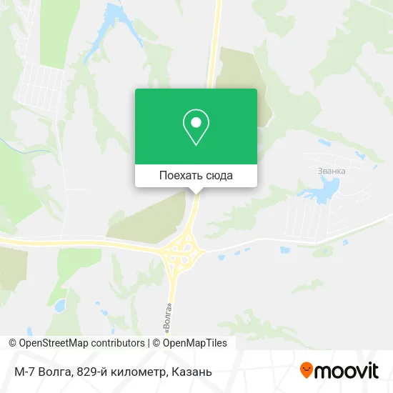 Карта М-7 Волга, 829-й километр