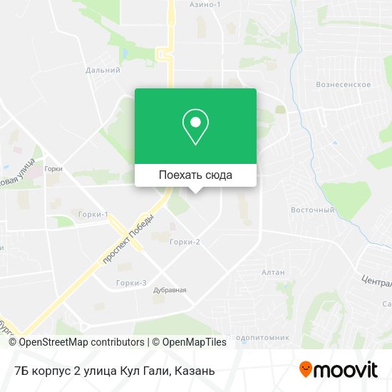 Карта 7Б корпус 2 улица Кул Гали