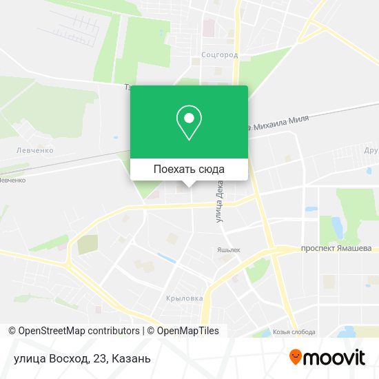 Карта улица Восход, 23
