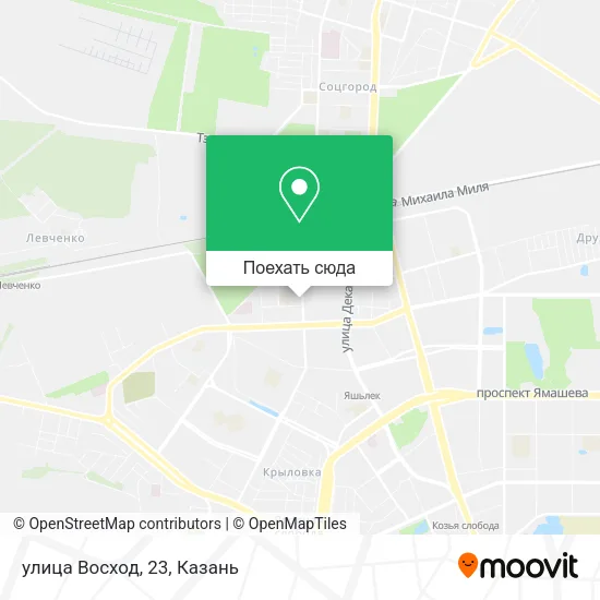 Карта улица Восход, 23