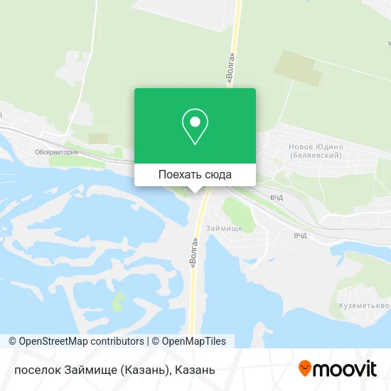 Карта поселок Займище (Казань)