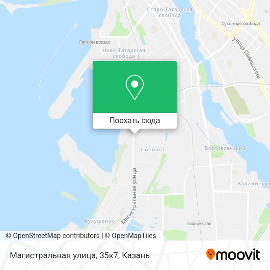Карта Магистральная улица, 35к7