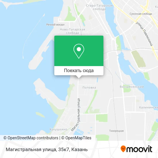 Карта Магистральная улица, 35к7