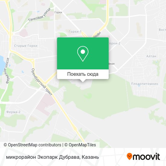 Карта микрорайон Экопарк Дубрава