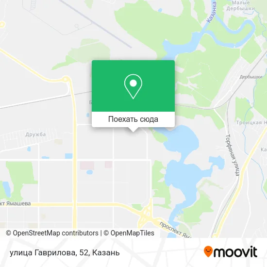 Карта улица Гаврилова, 52