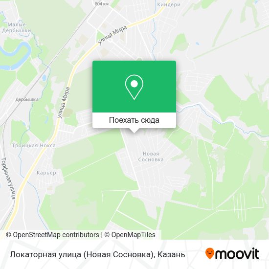 Карта Локаторная улица (Новая Сосновка)