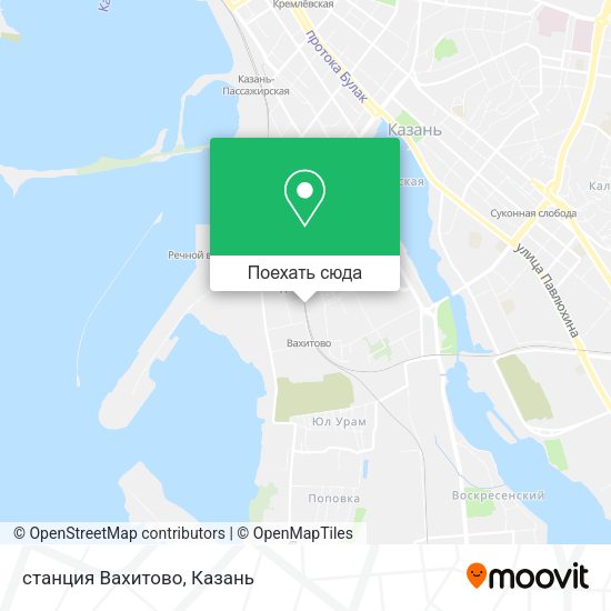 Карта станция Вахитово