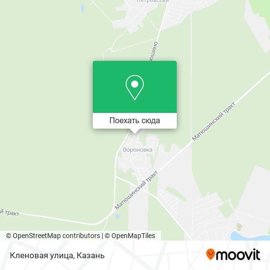 Карта Кленовая улица