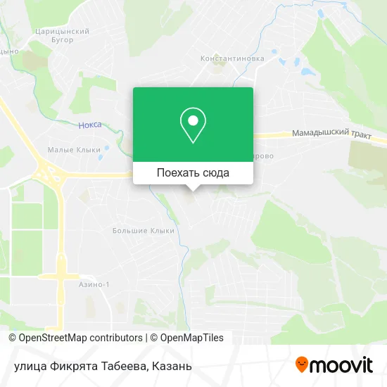 Карта улица Фикрята Табеева