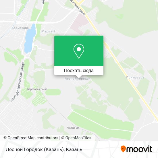 Карта Лесной Городок (Казань)