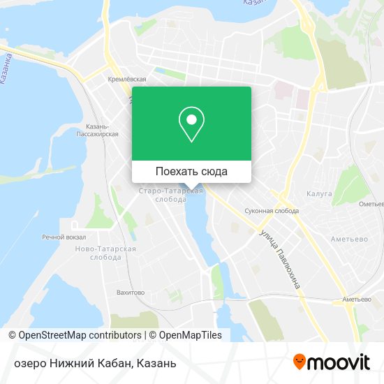 Карта озеро Нижний Кабан