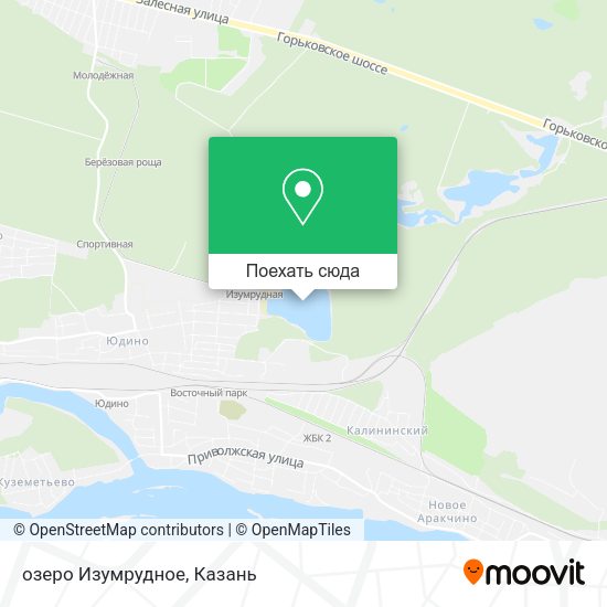 Карта озеро Изумрудное