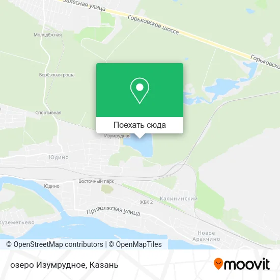 Карта озеро Изумрудное