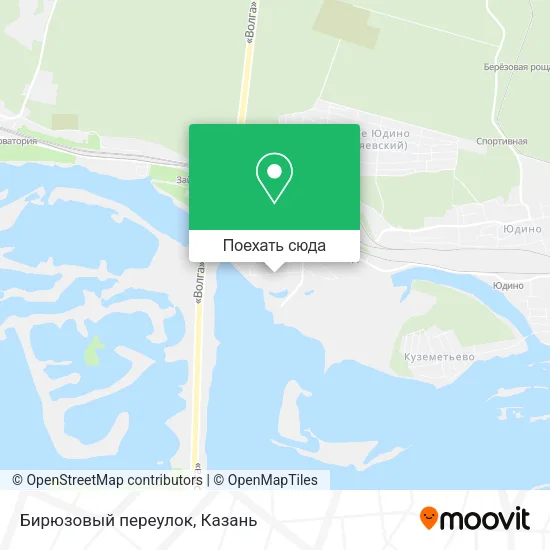 Карта Бирюзовый переулок