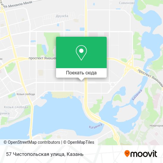 Карта 57 Чистопольская улица
