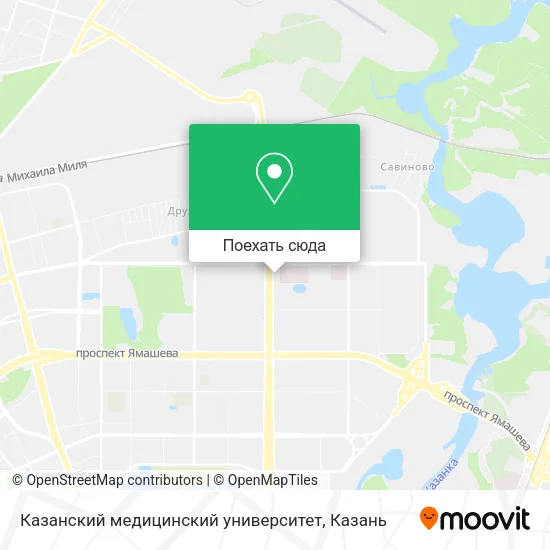 Карта Казанский медицинский университет