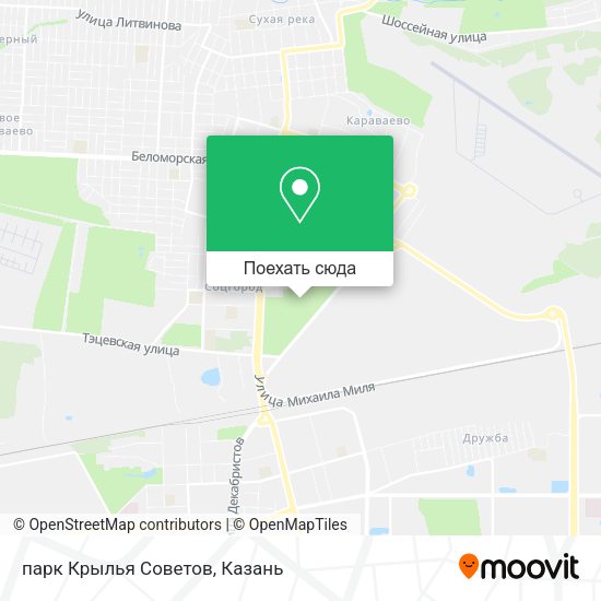 Карта парк Крылья Советов