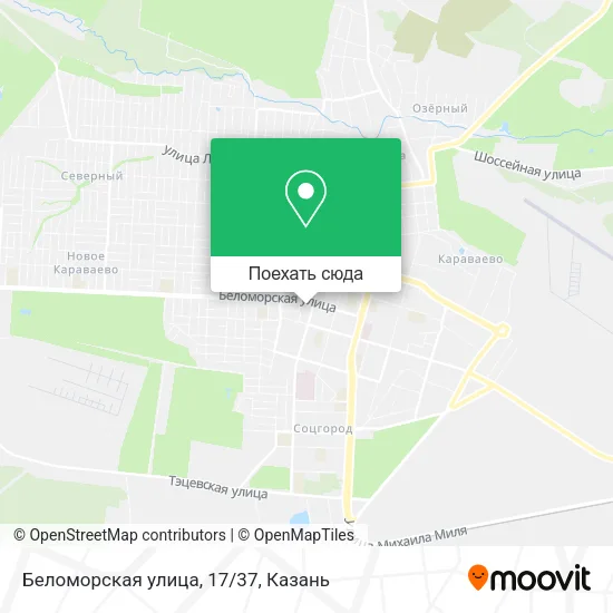 Карта Беломорская улица, 17/37