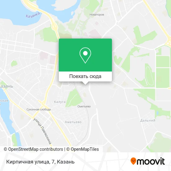 Карта Кирпичная улица, 7