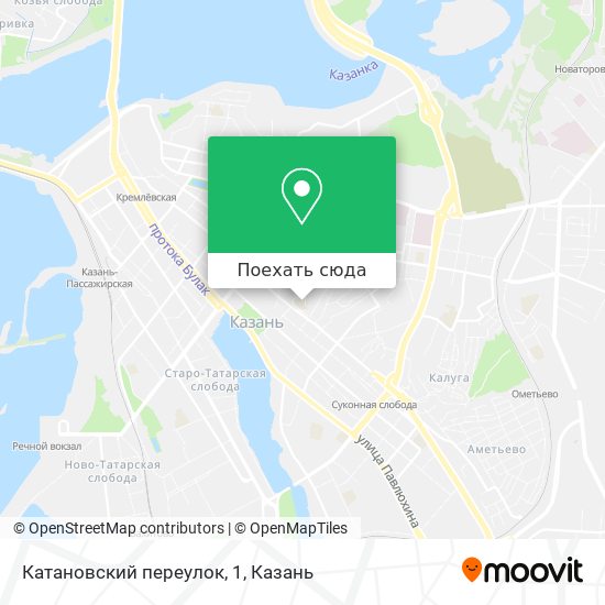 Карта Катановский переулок, 1