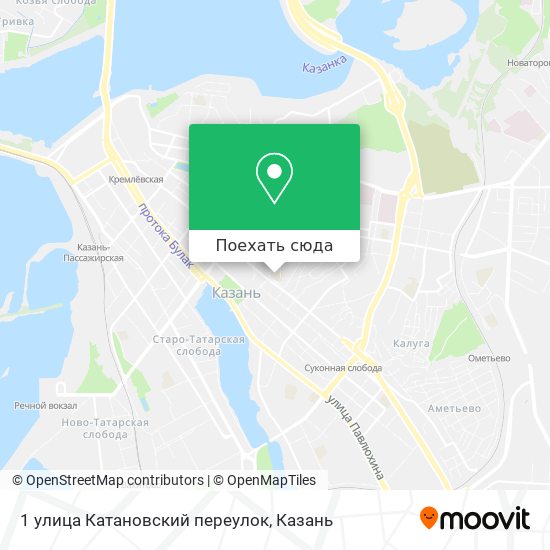 Карта 1 улица Катановский переулок