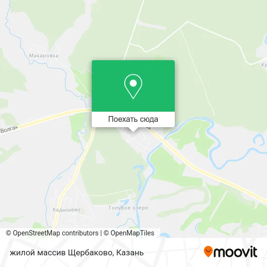 Карта жилой массив Щербаково