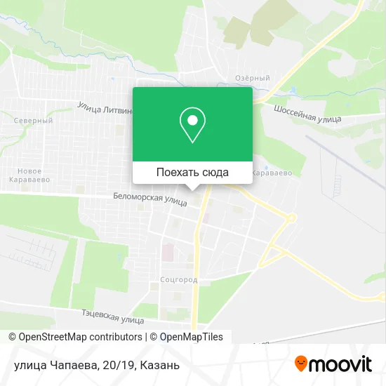 Карта улица Чапаева, 20/19