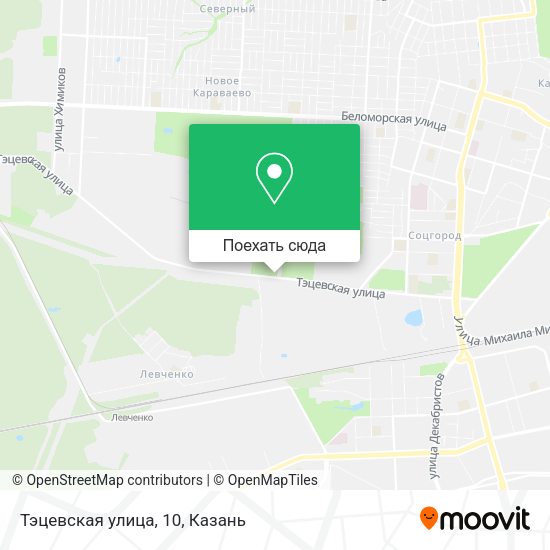 Карта Тэцевская улица, 10