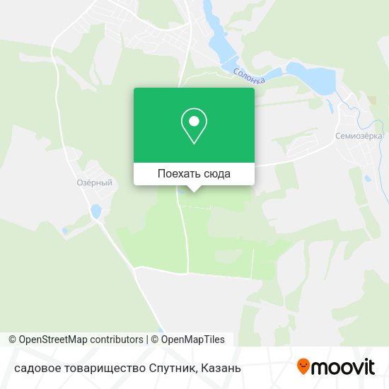 Карта садовое товарищество Спутник