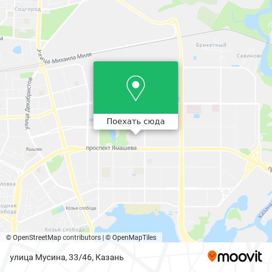 Карта улица Мусина, 33/46