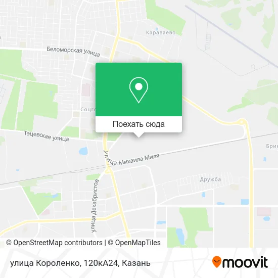 Карта улица Короленко, 120кА24