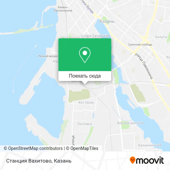 Карта Станция Вахитово