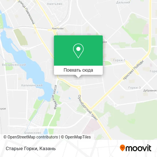 Карта Старые Горки
