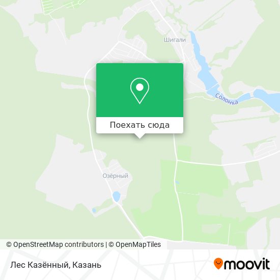 Карта Лес Казëнный